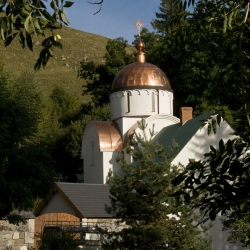 L'église du monastère de Notre Dame du Signe à Marcenat